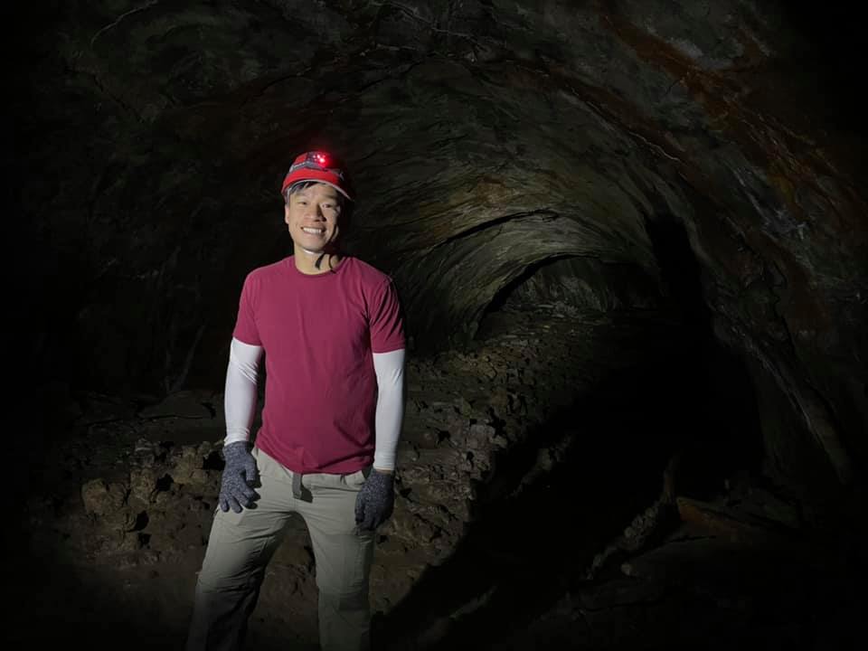 Kevin Trinh ’19 in a hard hat