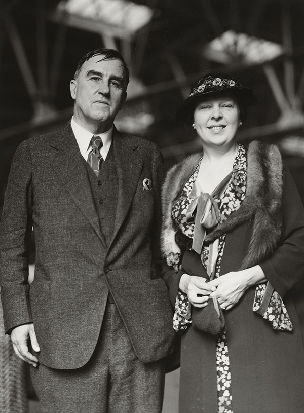 Bowdoin President Kenneth C. M. Sills, Class of 1901, and Edith Sills in an undated photo.