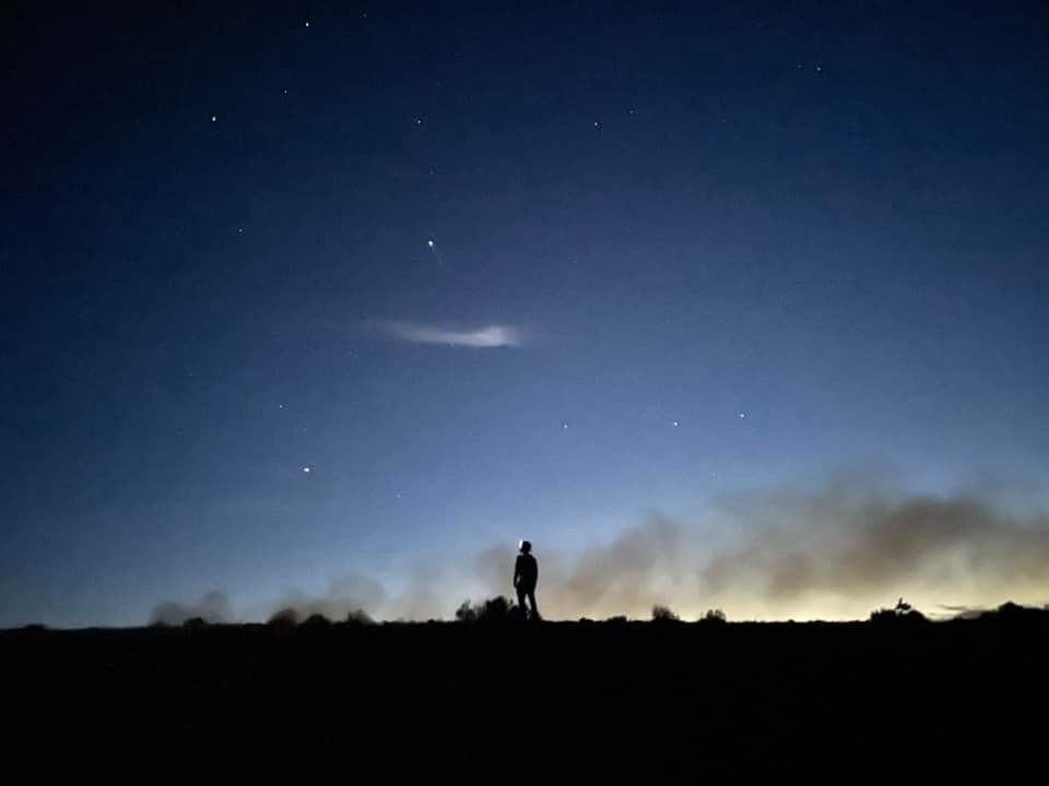 Kevin Trinh ’19 in a San Francisco volcanic field