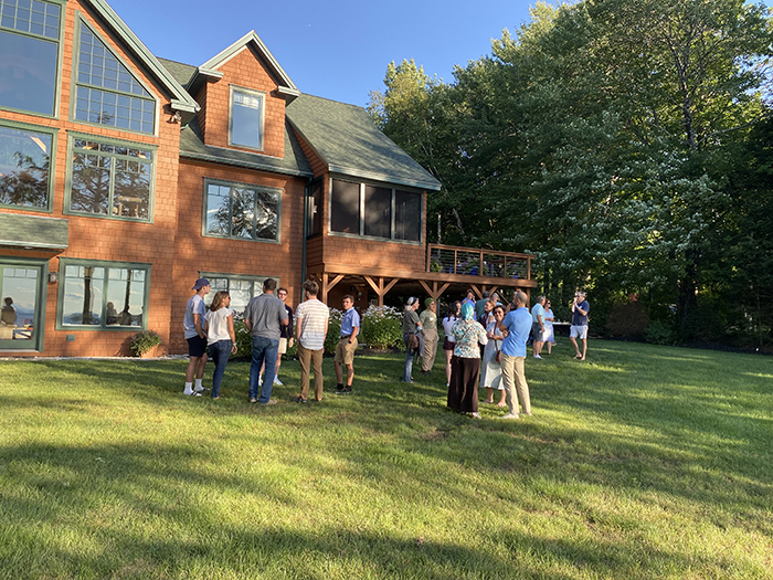 Send-off event in Standish, Maine, hosted by Scott and Terri Bashaw P’21 P’23 with Abby Bashaw ’21 and Delaney Bashaw ’23