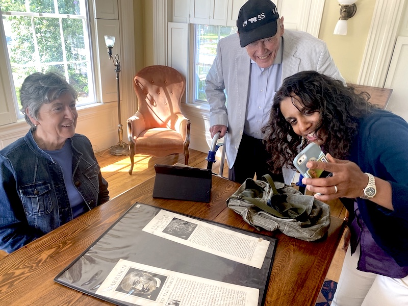 Tess with David Anderson and his wife