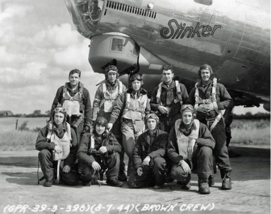 Flight crew in front of the "Stinker"