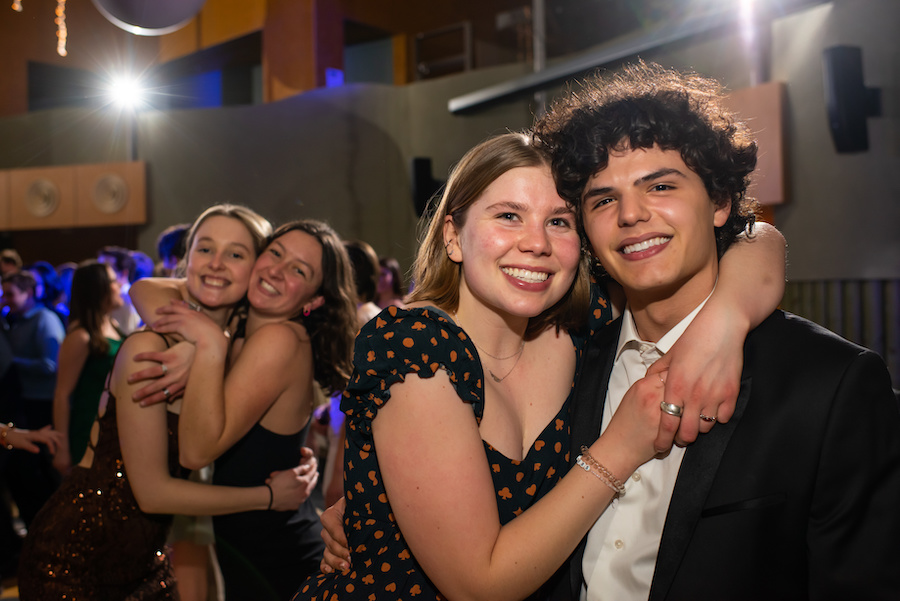 Posing on the dance floor