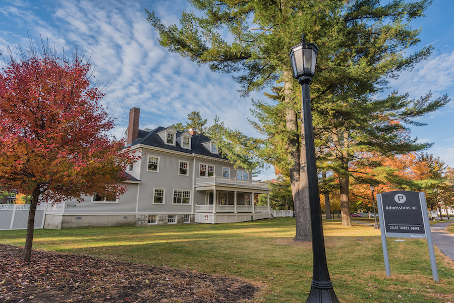 Admissions office in the fall