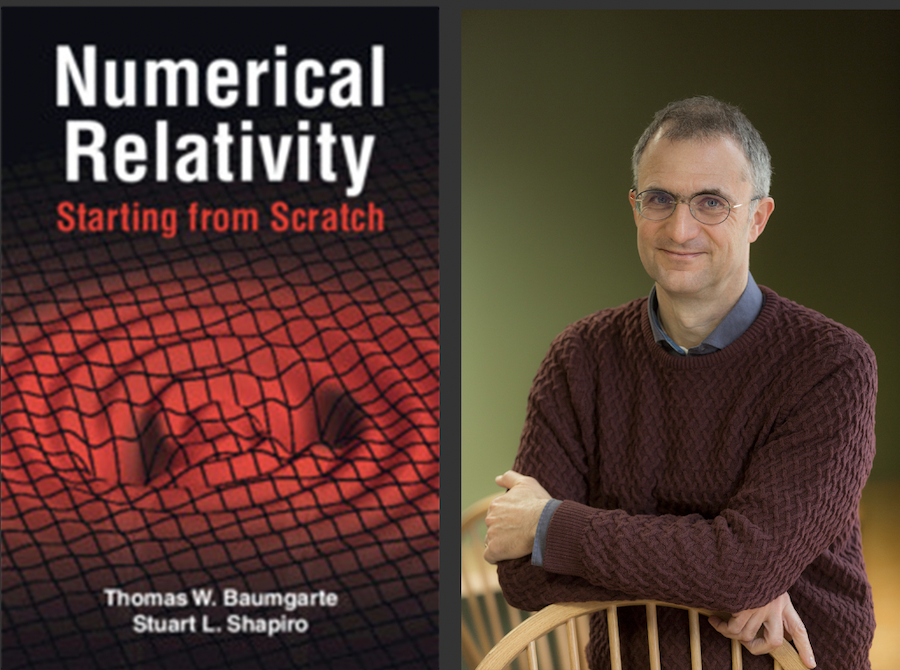 Numerical relativity book cover and Thomas Baumgarte