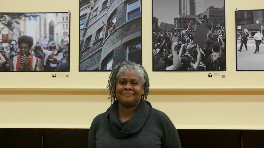 Batey was accompanied by photographer Adreinne Waheed and activist Isaac Ortega for a panel to celebrate the exhibit opening at Morrell Lounge in Smith Union.