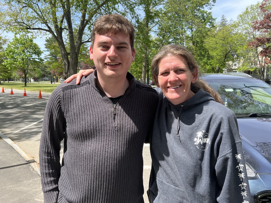 Ryan Britt with his mom