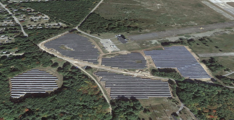 Google Earth photo of the new panels