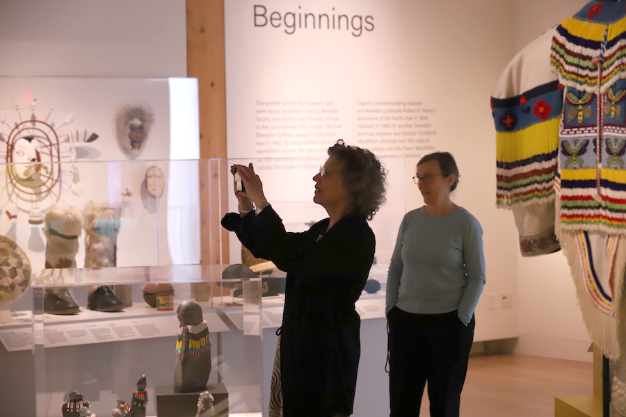 Susan Kaplan and Genny LeMoine at the museum