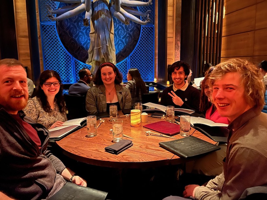 eating out at a nice place in NYC