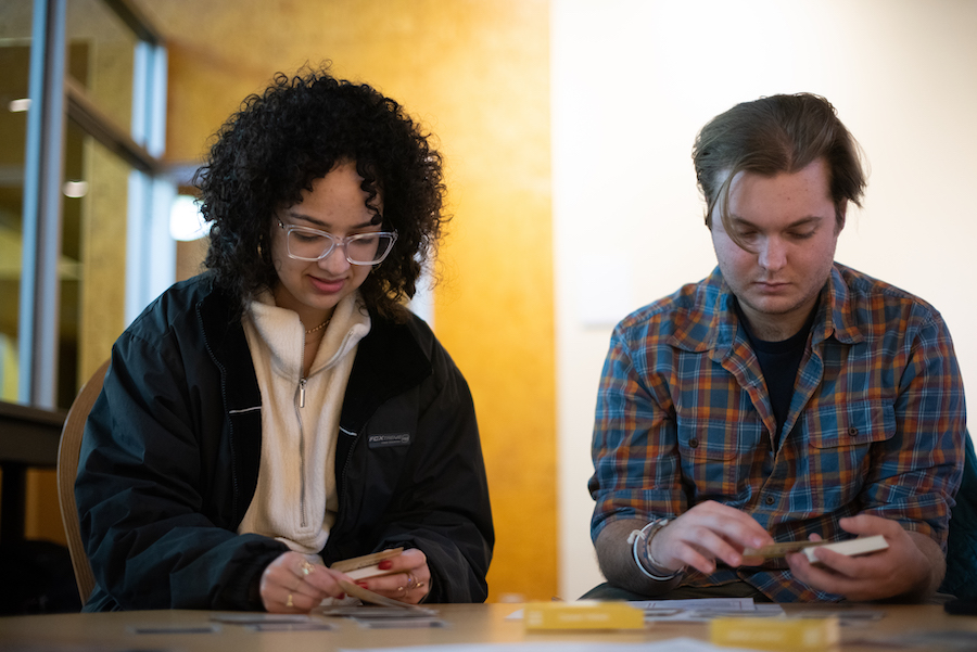 Student ponders important career values