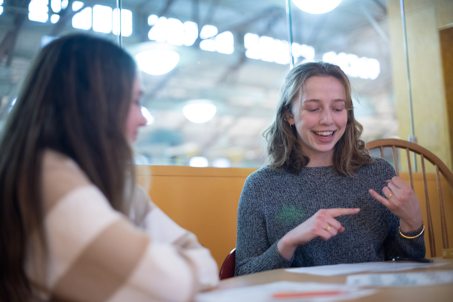 Student ponders important career values