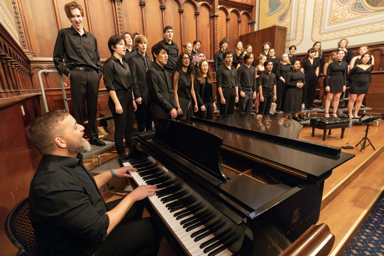 Jeff Christmas and his choir