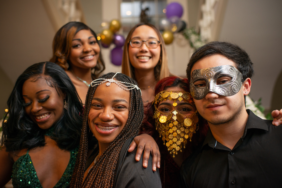 Ebony Ball partygoers