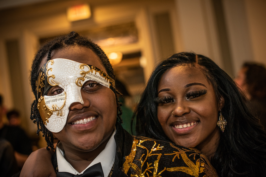 Ebony Ball partygoers