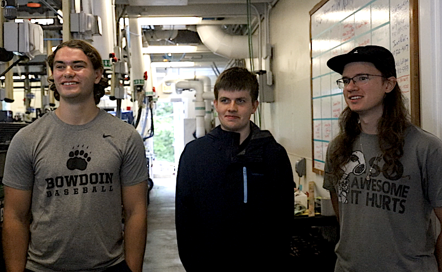 Portrait of Hank Marriot ’24, Graham Lucas ’26, and Brady Nichols ’24.