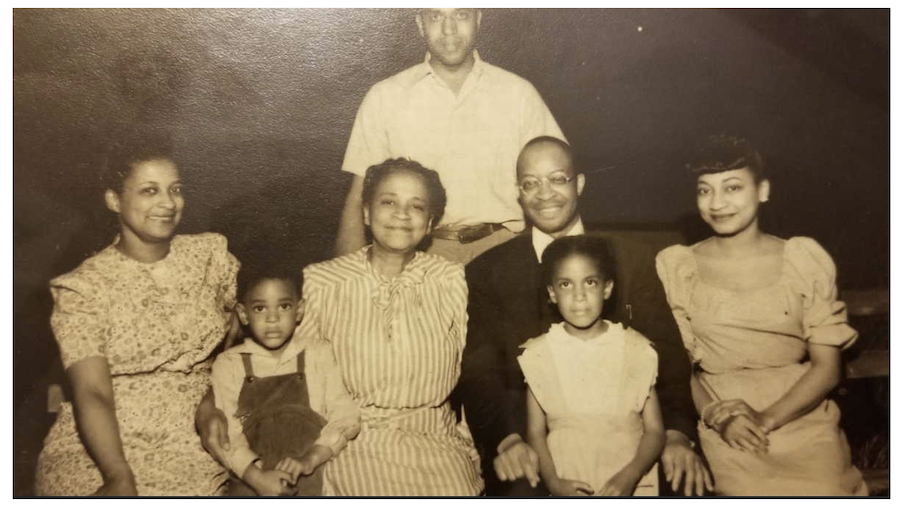 Samuel Herman Dreer with his family