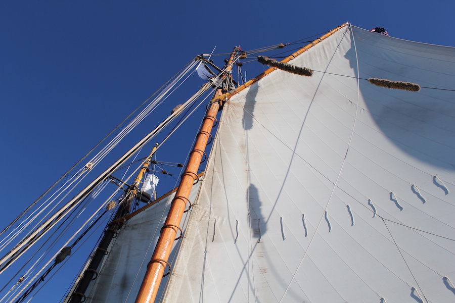 Schooner sail during a sunny day (photo from 2014)