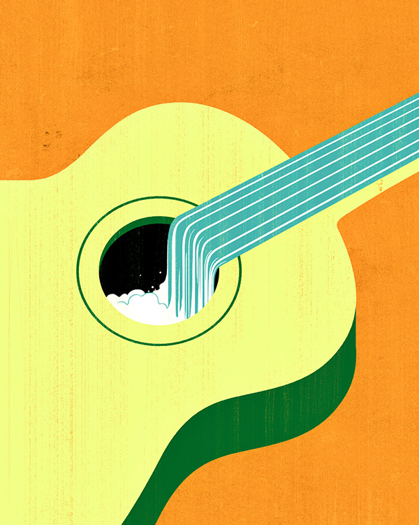 Illustration of a guitar