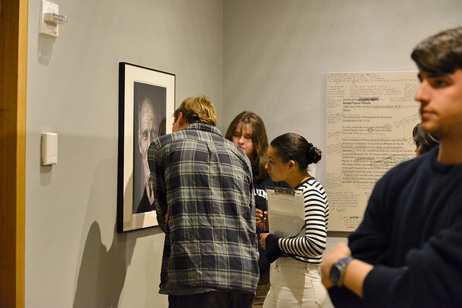 Installation view of Turn of Phrase: Language and Translation in Global Contemporary Art at the Bowdoin College Museum of Art. Photo by Dennis Griggs, Tannery Hill Studios.