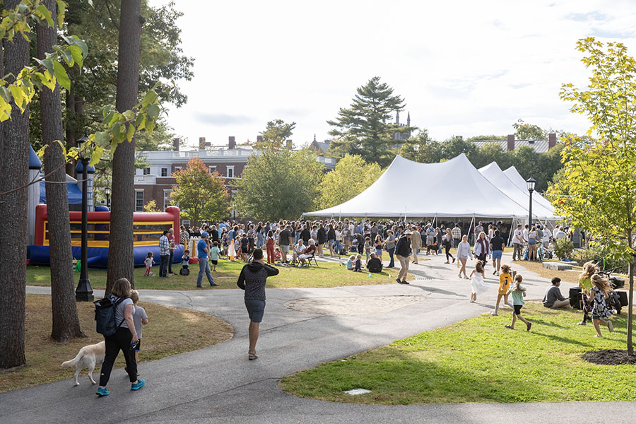 Homecoming Weekend 2024 - tent and bouncy house