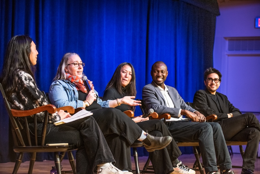 The panelists speak about finding their way in careers