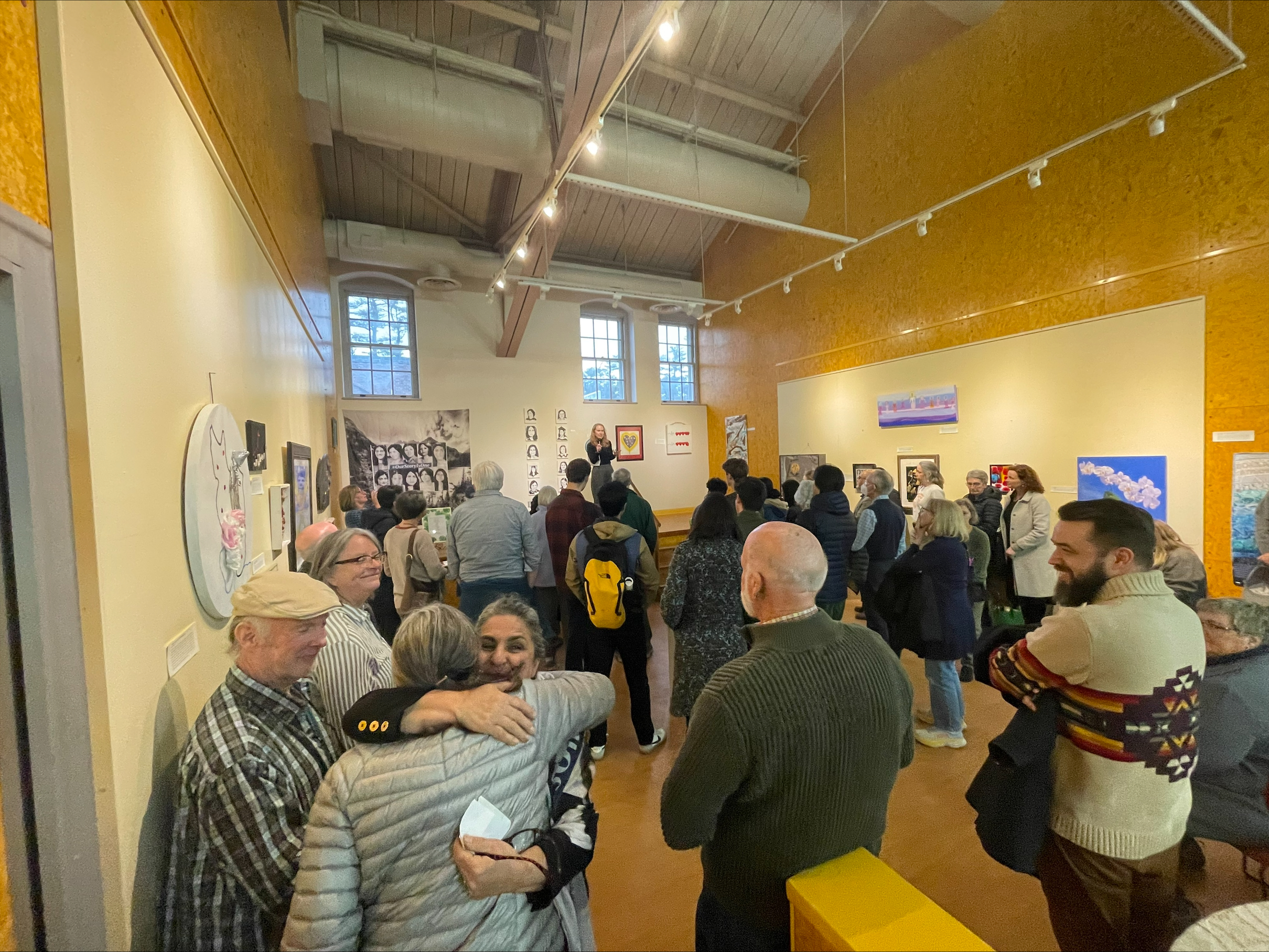 Local artist Parivash Rohani hosted an art exhibit in Lamarche Gallery called #OurStoryIsOne, part of a global art movement to commemorate Baha’i women killed for their religious identity. 