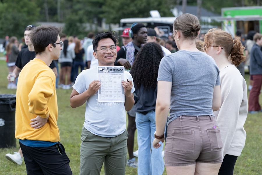 Bowdoin cookout scenes