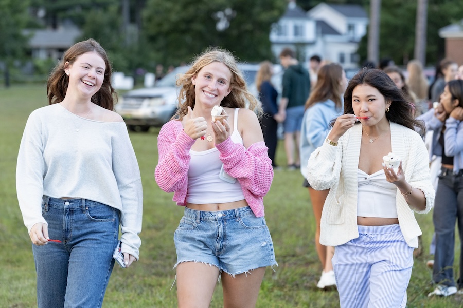 Bowdoin cookout scenes