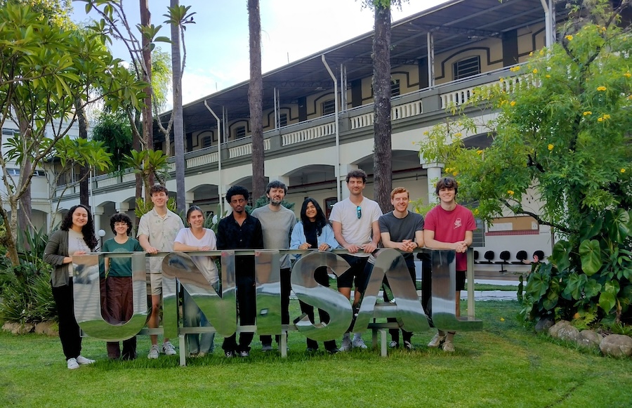 The Bowdoin group at UNISAL in Lorena, where they stayed for a week.