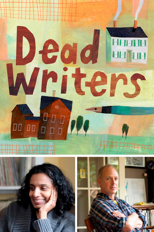 dead writer logo with photos of tess chakkalakal and brock clarke