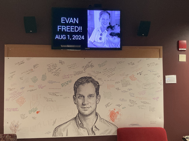 evan gershkovich countdown panel on campus