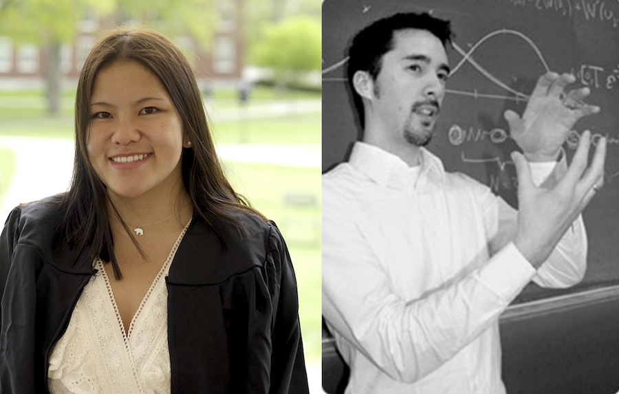 Evelyn Wallace and Chris Chong, headshots