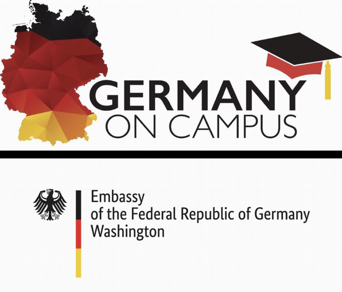 Germany on Campus logo with Embassy logo