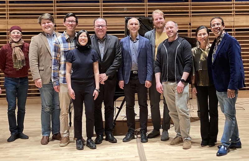 group shout featuring speakers from 'AI in Music' symposium, November 2024