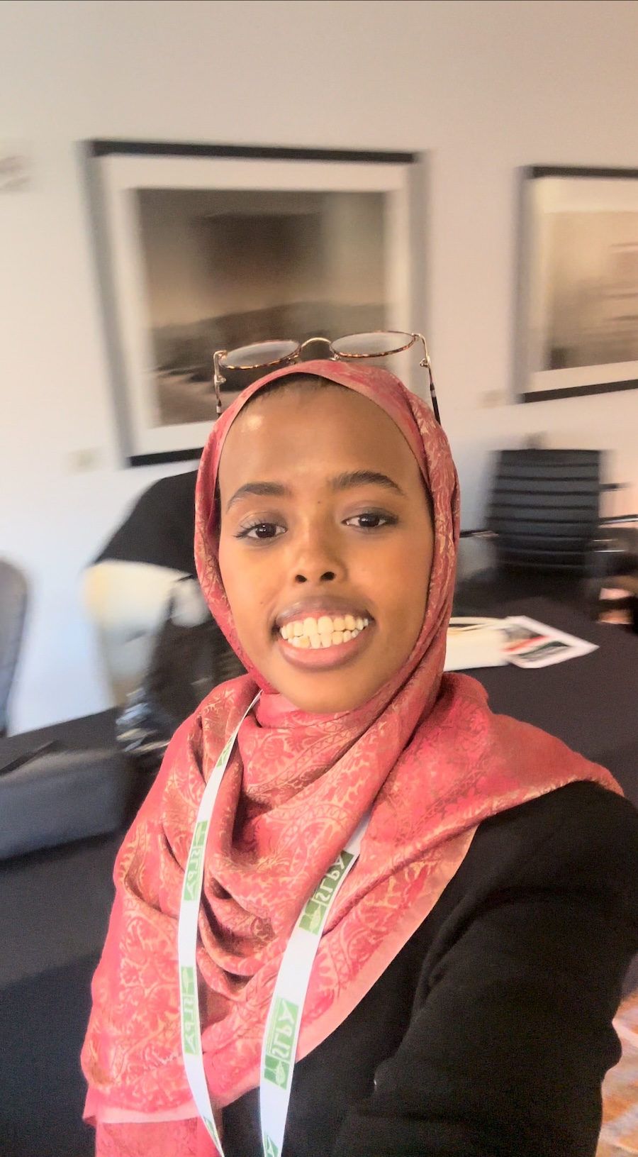 Hamda at the conference