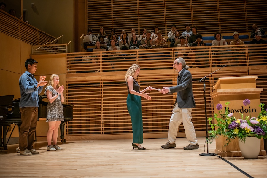 Phil Camill gives out EOS prizes