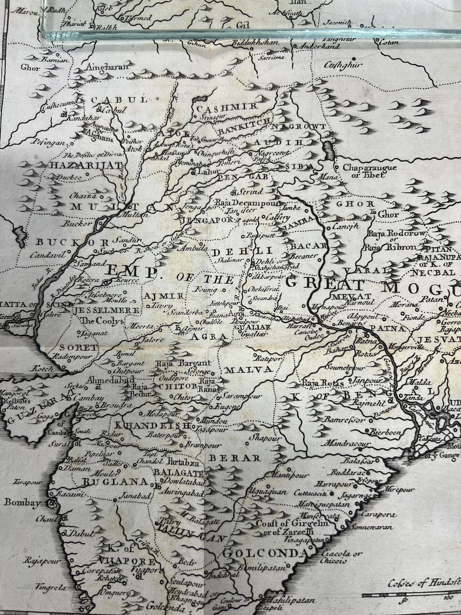 "A Map of the Moghol Empire and part of Tartary" in James Fraser's The History of Nadir Shah. London: A. Millar, 1742. Call #: Bowd Ds294.F8 1742a