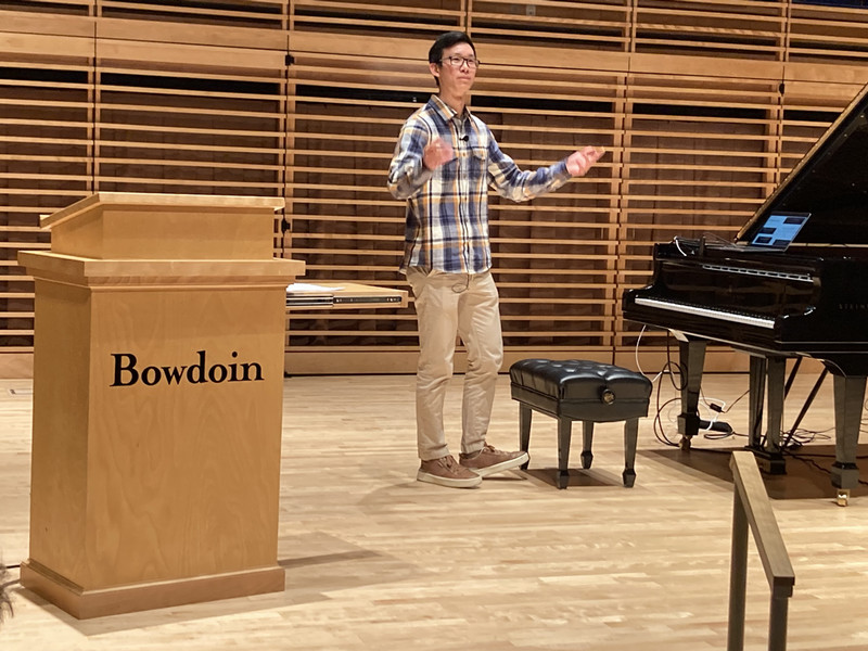 Brian Liu '25 presents at Klavierfest