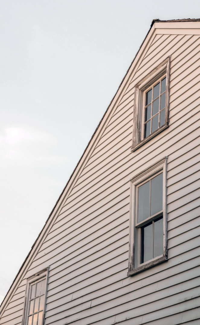 Roofline of Pettengill Farm by Greta Rybus