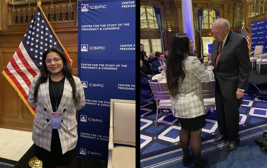 two images: paulina morales24 and morales with thomas pickering53