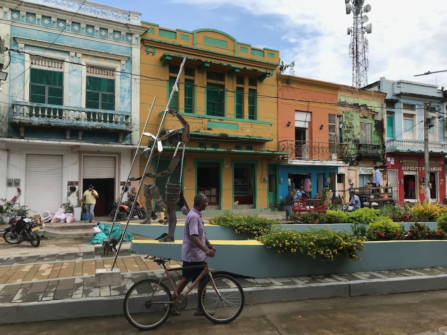 Colorful edifices in the main square of Sucre, where the original crime happened in 1951. Photos by Nadia Celis.