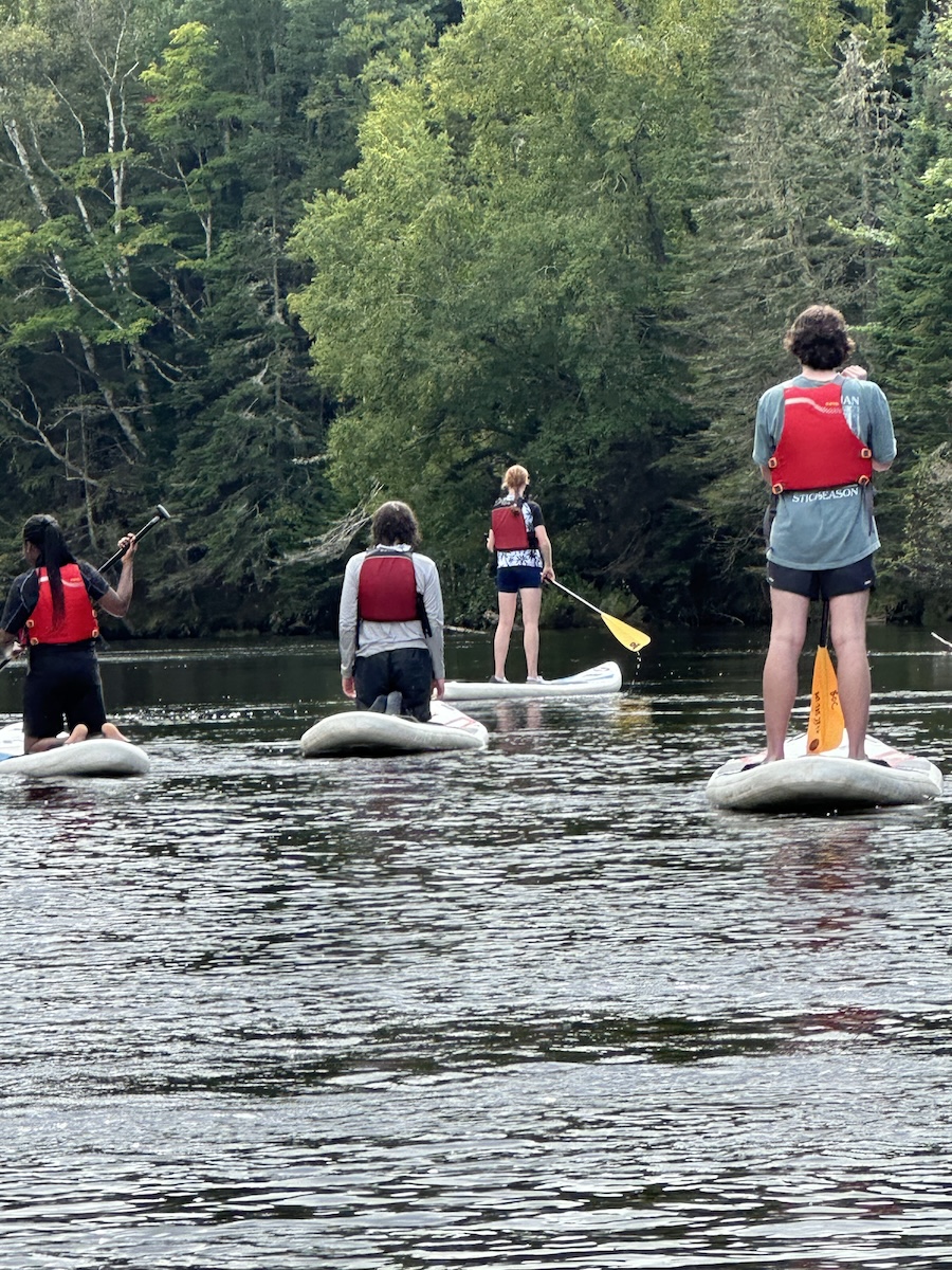 paddleboarding