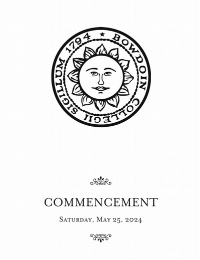 commencement front cover of program 2024