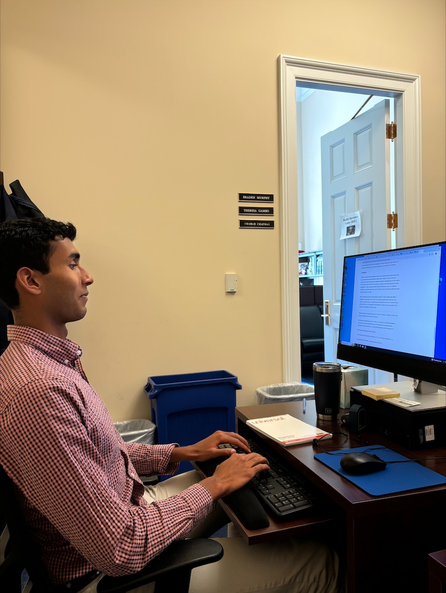 Sujan at his office