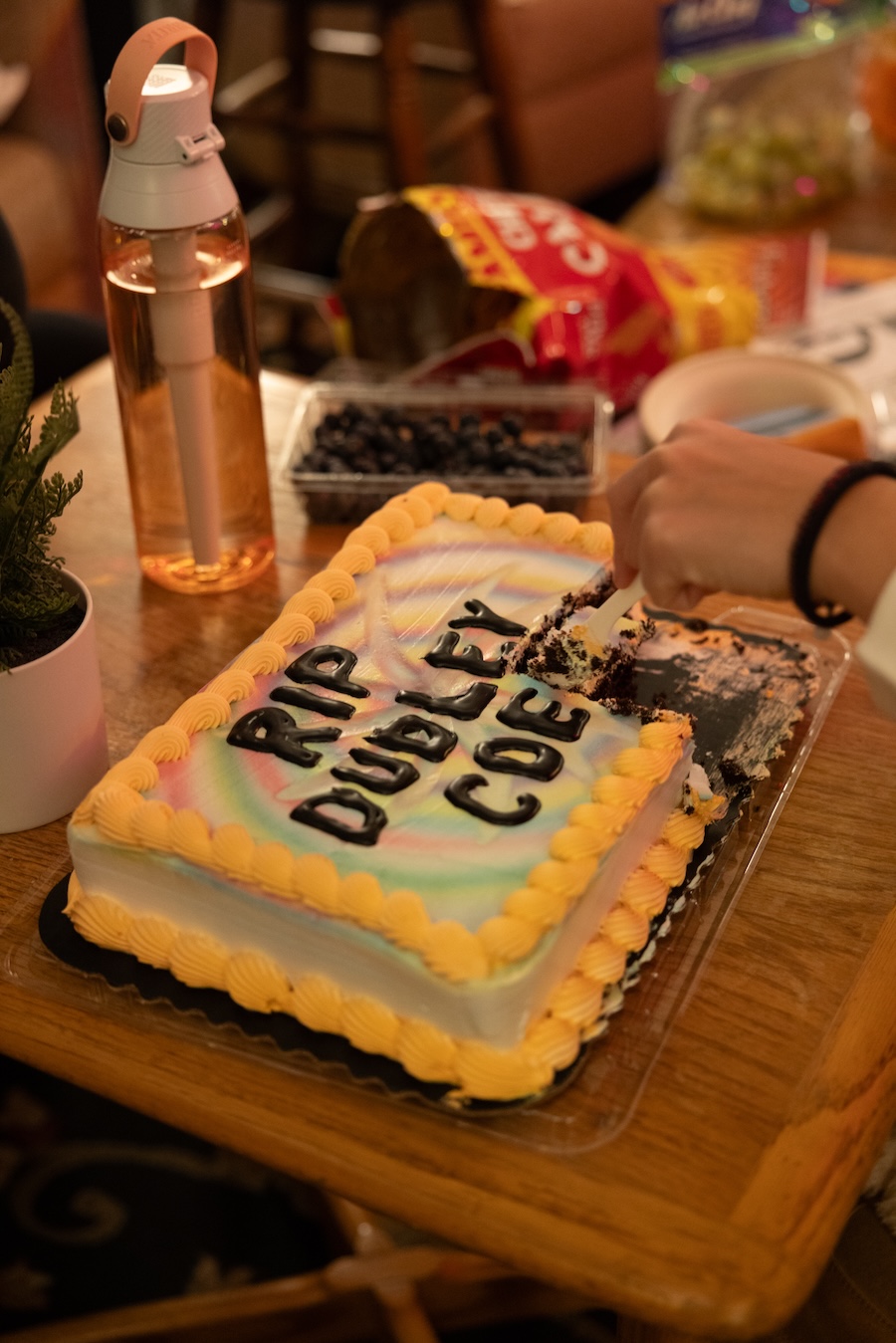 RIP Dudley Coe cake