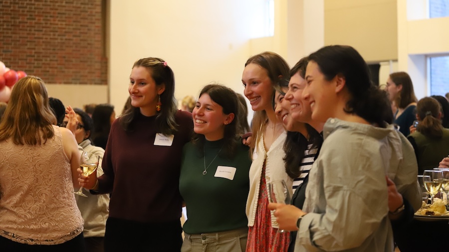 Women posing for a photo