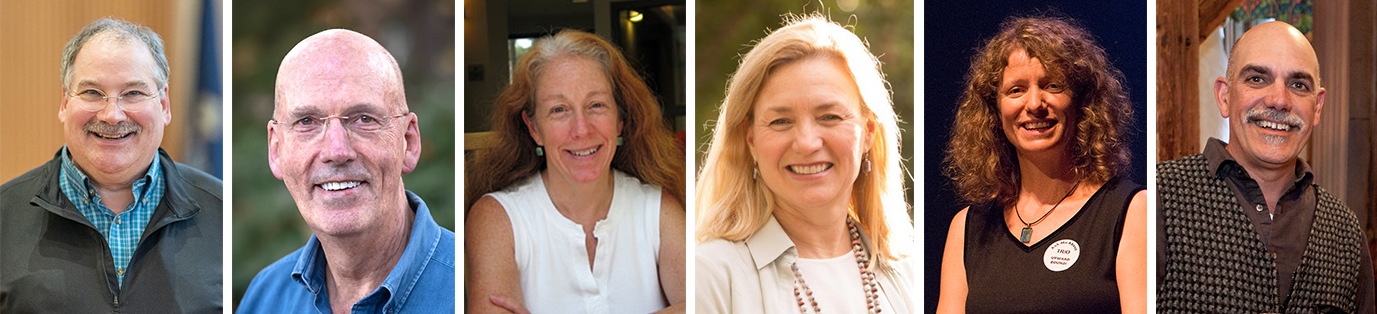 Mark Dickey, Scott Hood, Suzanne Lovett ’80, Elizabeth McCormack, Bridget Mullen, José Ribas ’76
