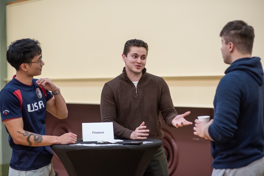 students networking