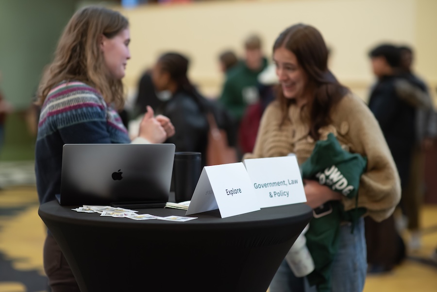students networking
